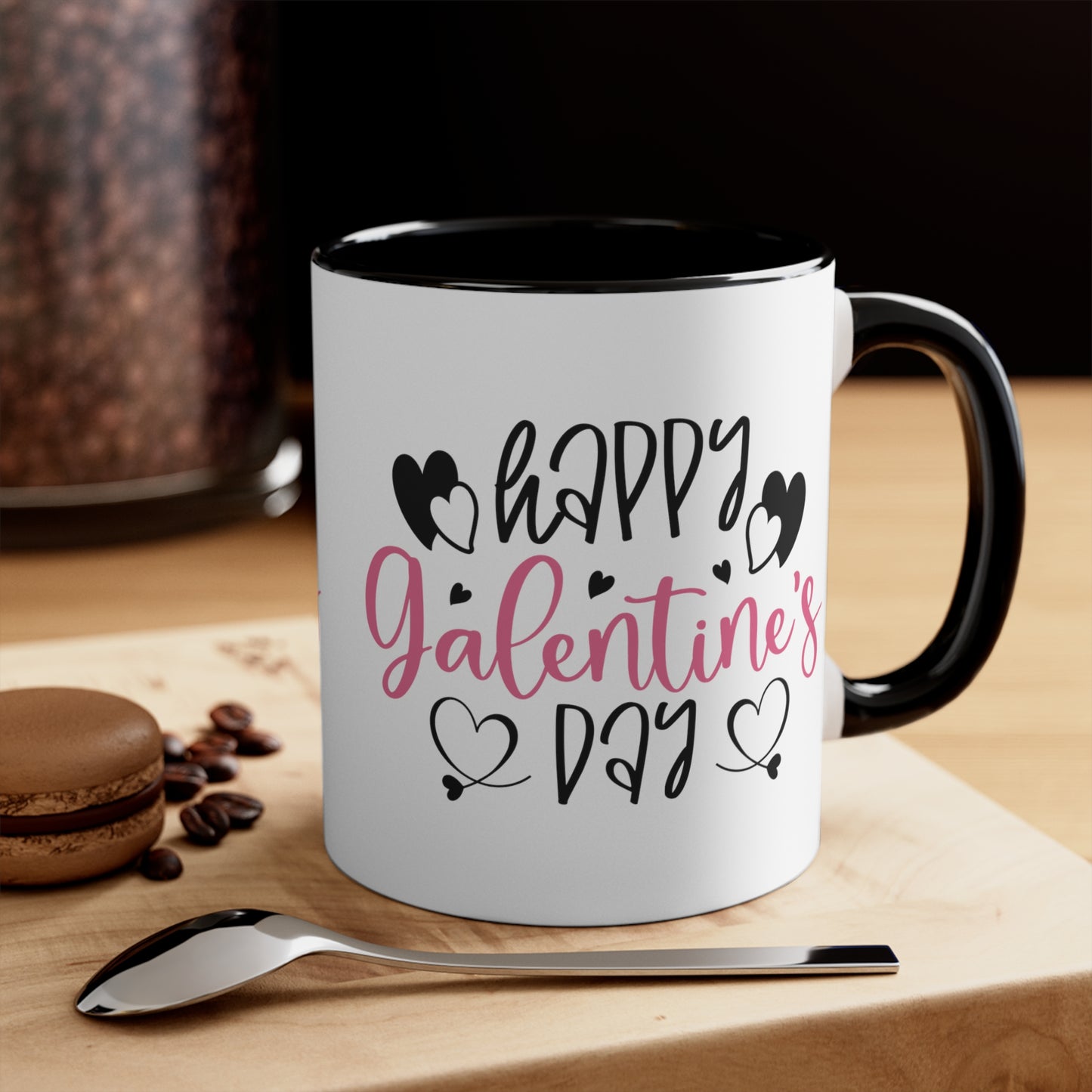 Happy Galentine's Day Black Mug