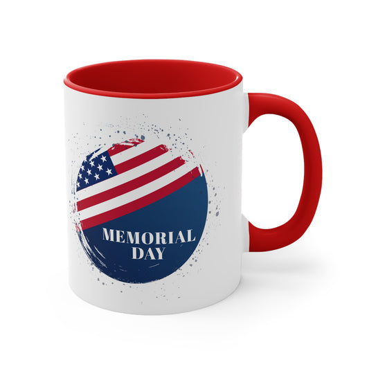Memorial Day Accent Coffee Mug, 11oz