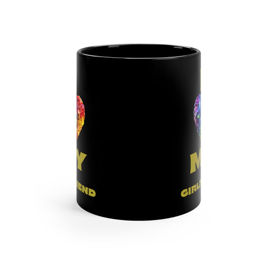 I Love My Girlfriend 11oz Black Mug