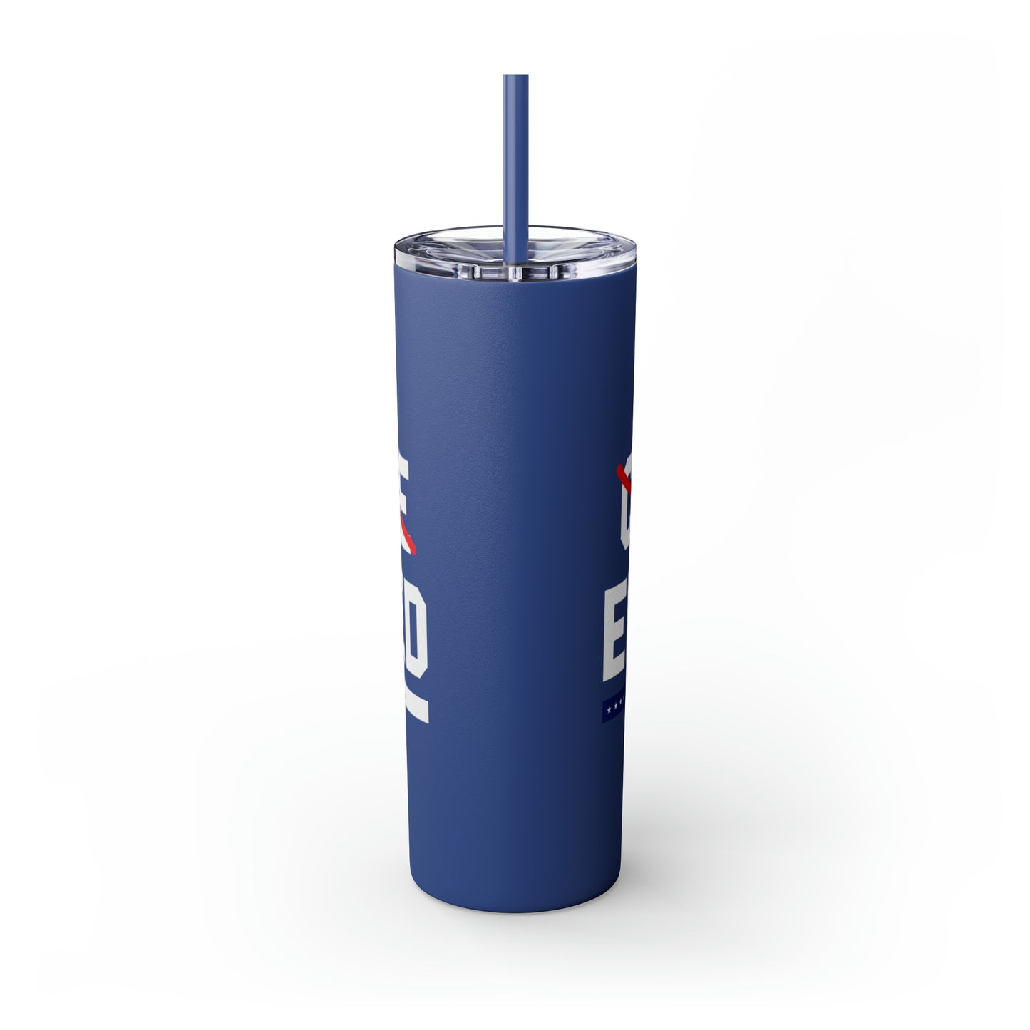 College Enlisted Skinny Tumbler with Straw, 20oz