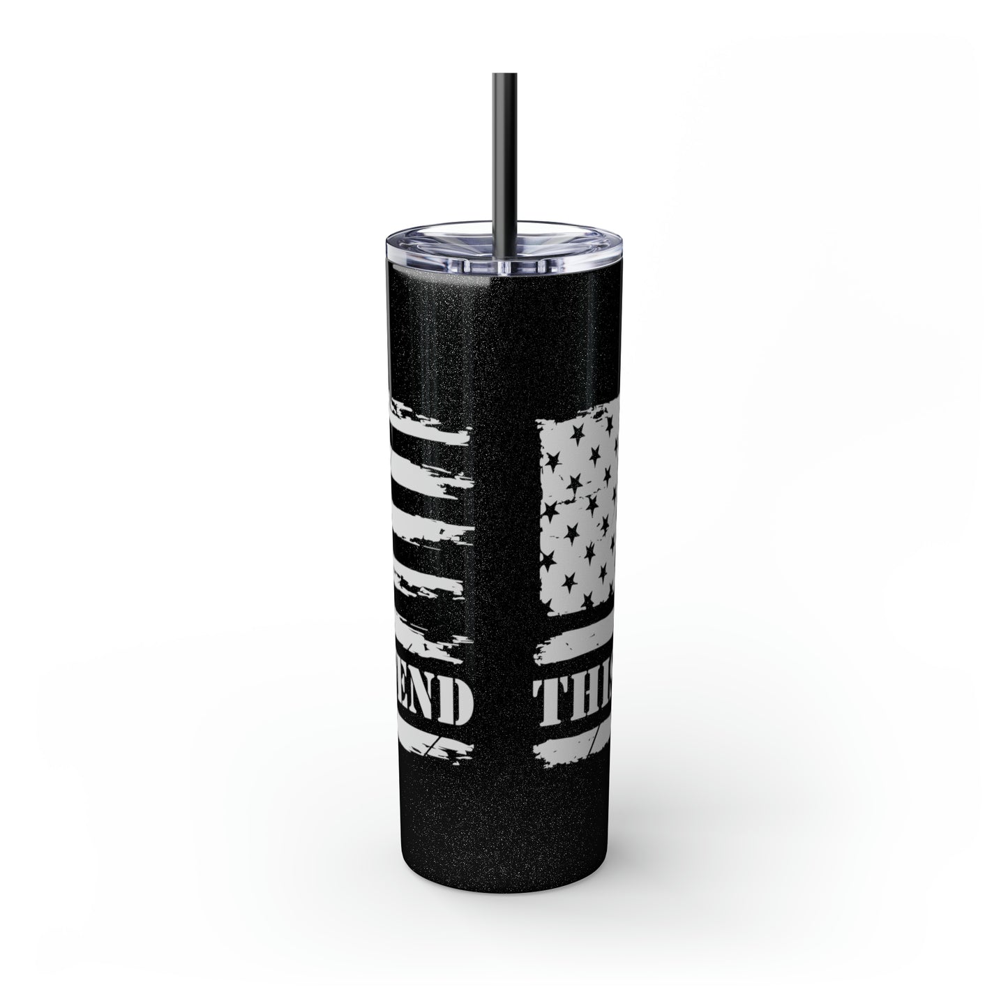 This We'll Defend Skinny Tumbler with Straw, 20oz