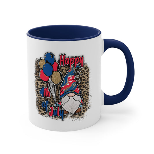 Happy 4th July Accent Coffee Mug, 11oz