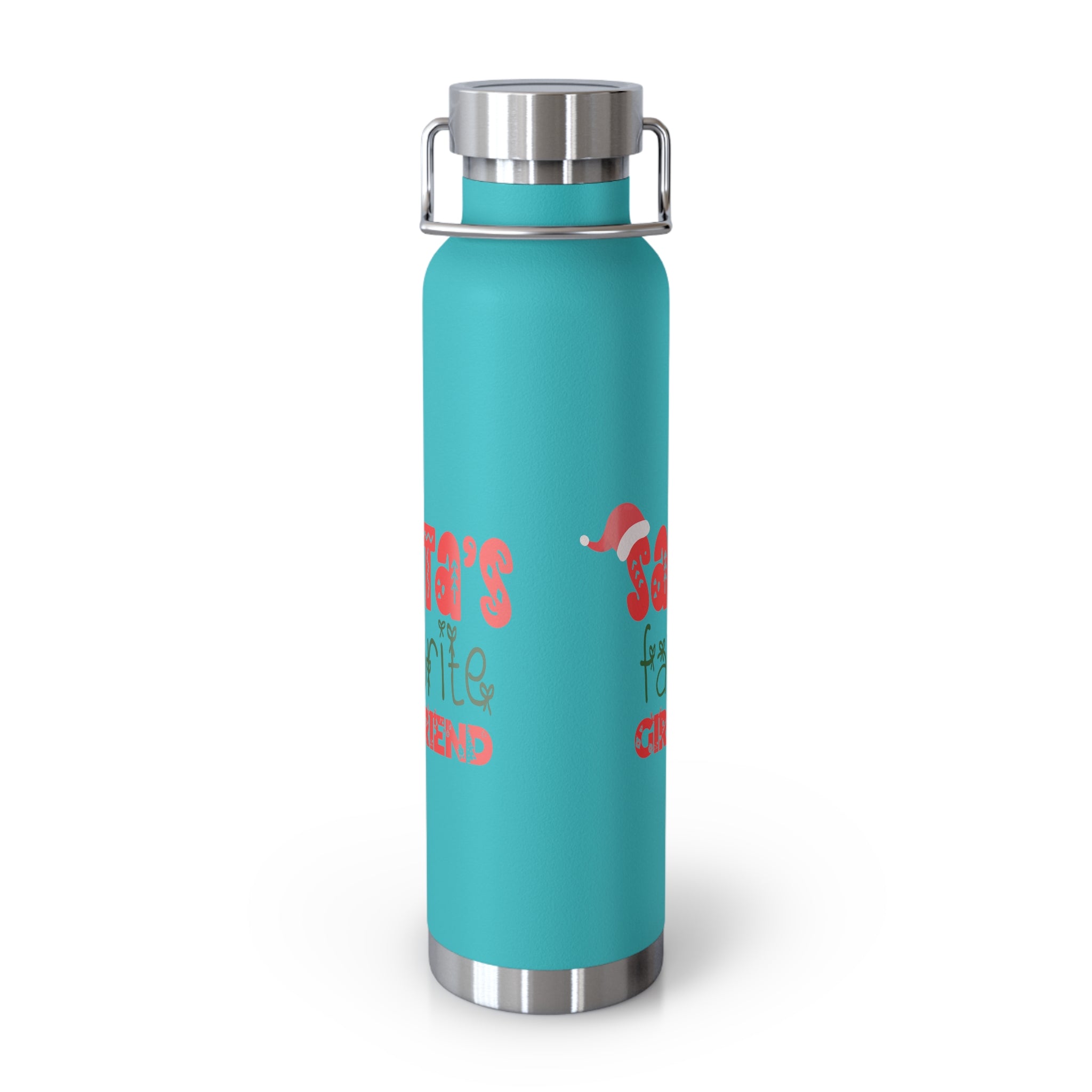 Santa's Favorite Girlfriend Copper Vacuum Insulated Bottle, 22oz