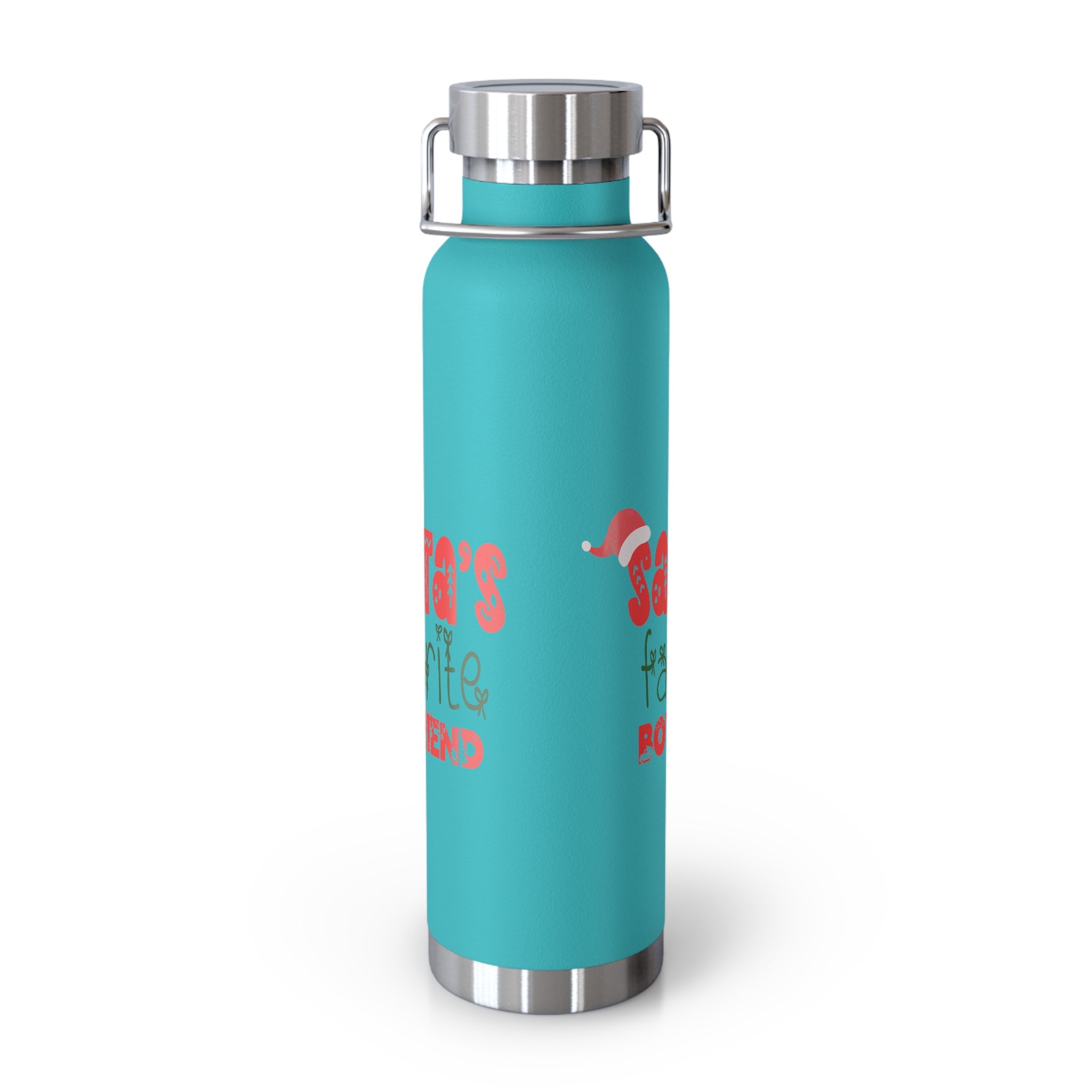 Santa's Favorite Boyfriend Copper Vacuum Insulated Bottle, 22oz