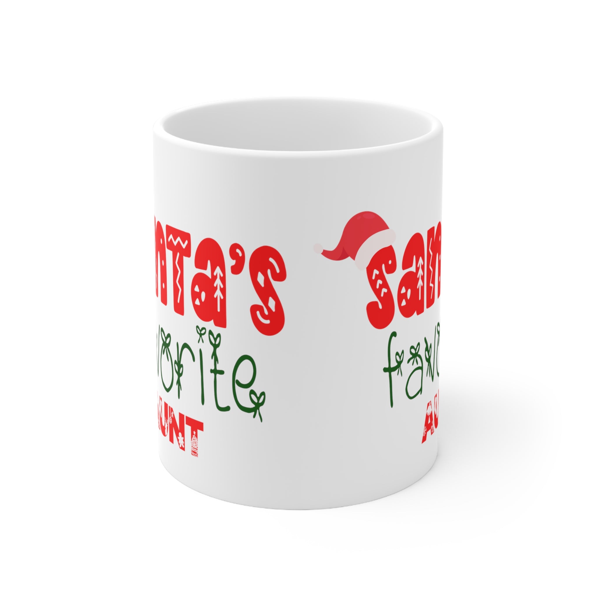 Santa's Favorite Aunt Ceramic Mug 11oz