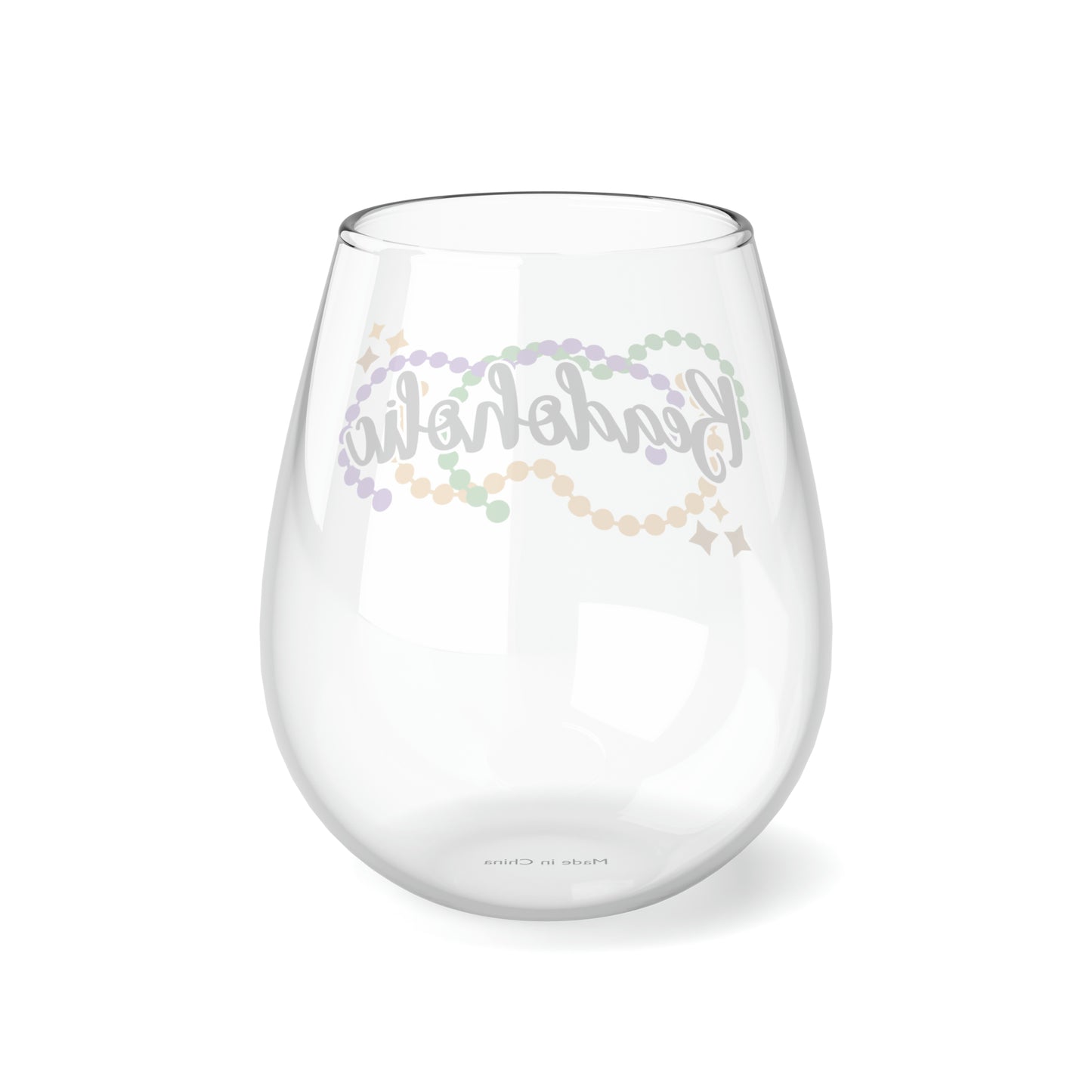 Beadoholic Stemless Wine Glass, 11.75oz