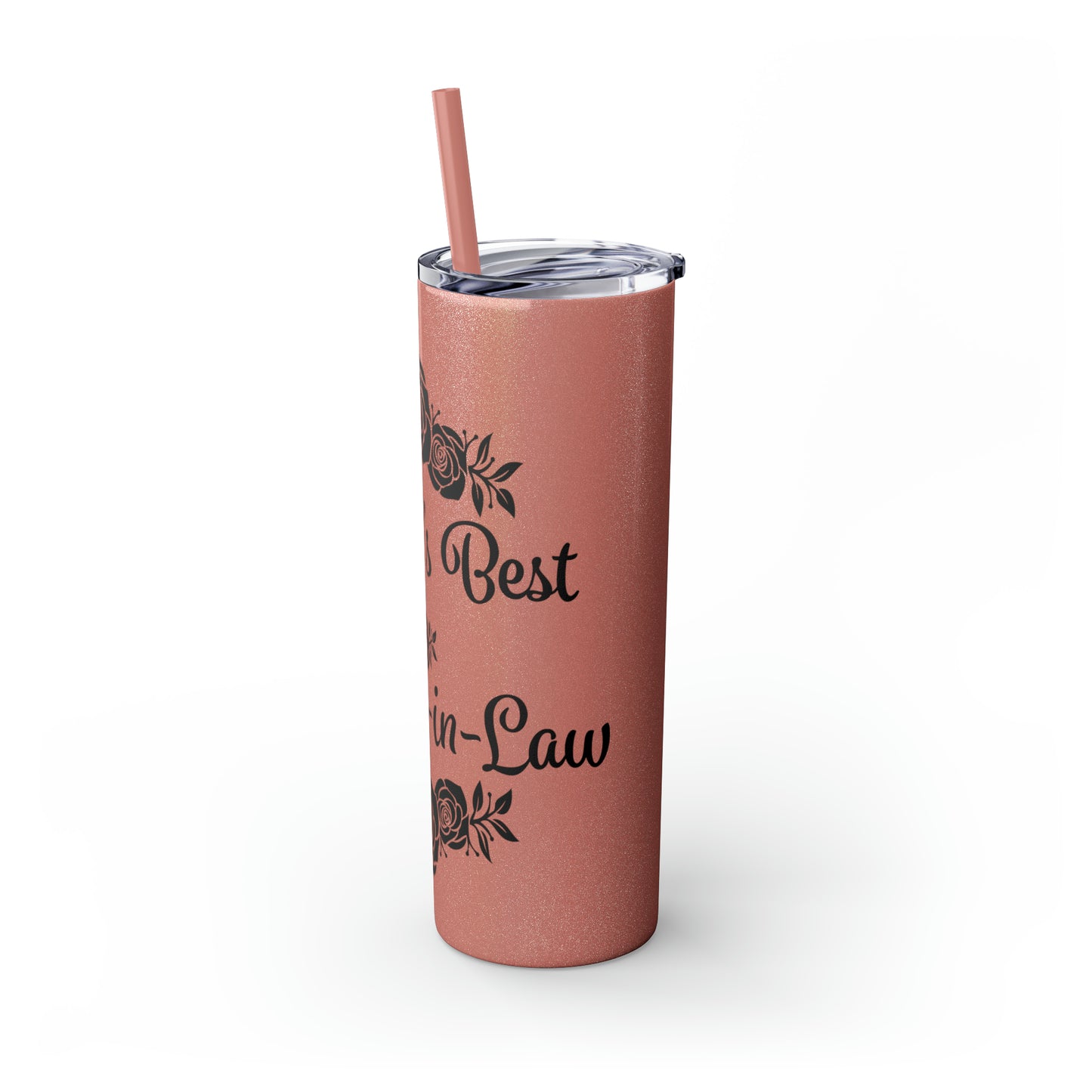 World's Best Mother-In-Law Skinny Tumbler with Straw, 20oz