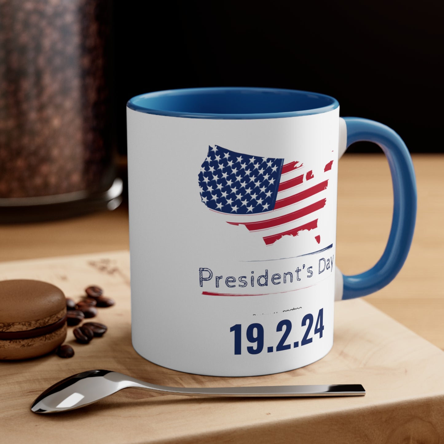 Happy President's Day 2024 Accent Coffee Mug, 11oz