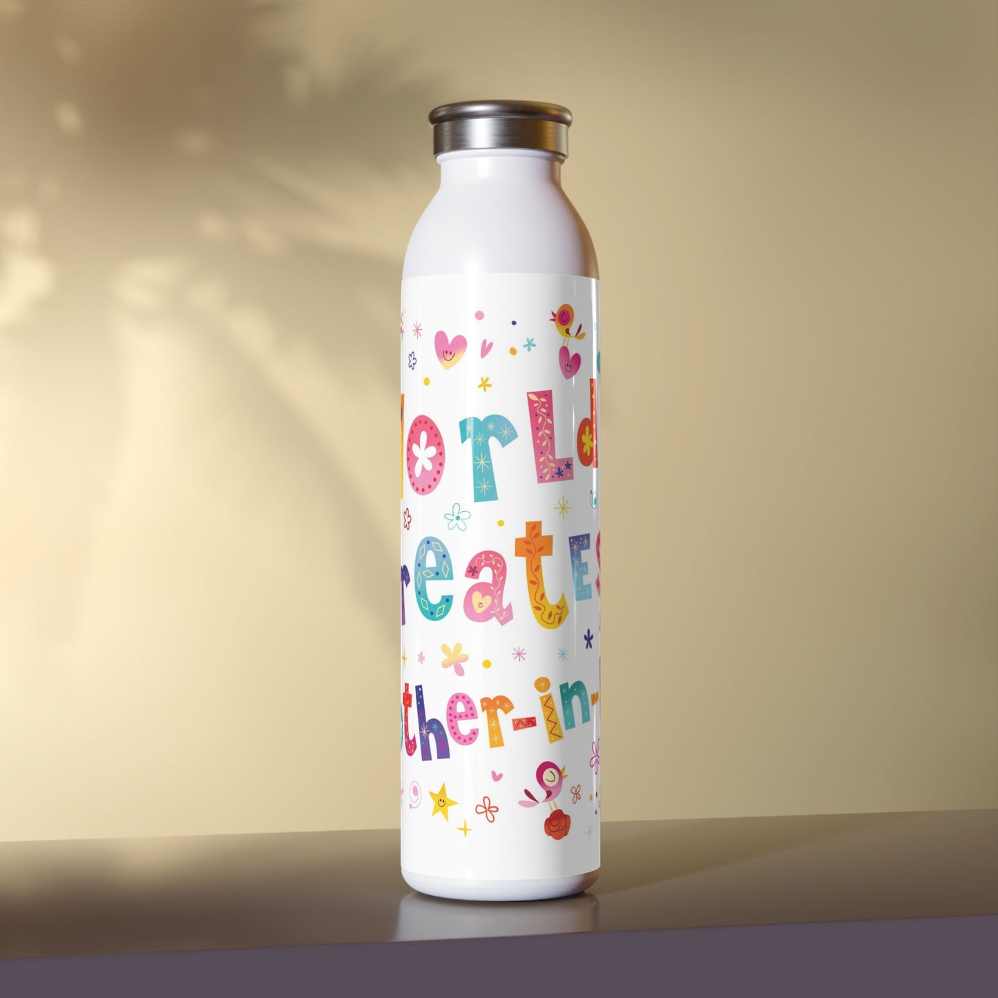 World's Greatest Mother-In-Law 20oz Slim Water Bottle