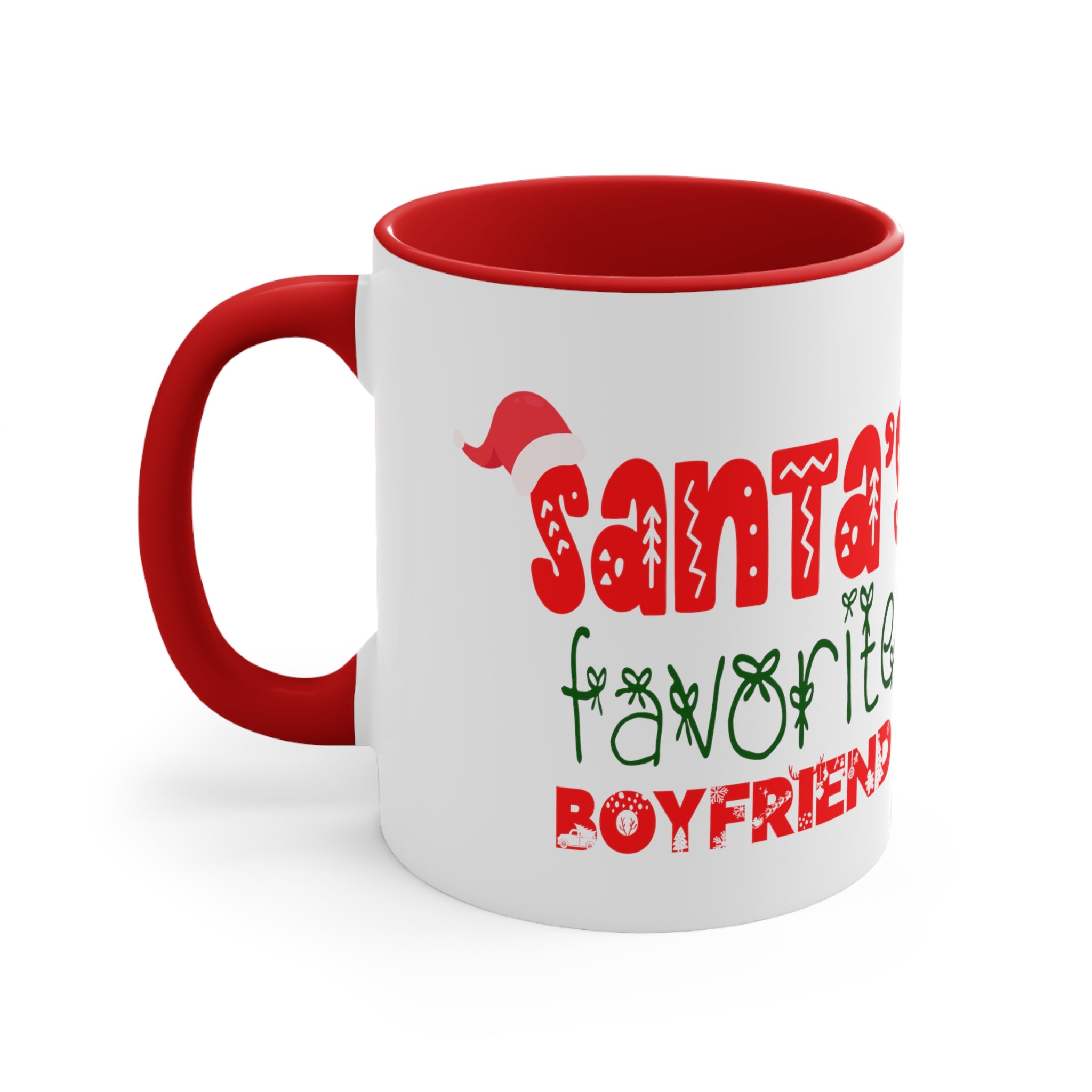 Santa's Favorite Boyfriend Accent Coffee Mug, 11oz