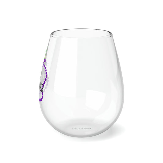 Bead Whisperer Stemless Wine Glass, 11.75oz