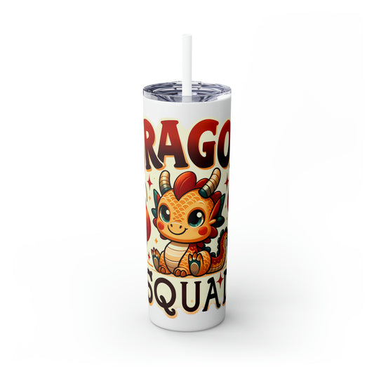 Dragon Squad Skinny Tumbler with Straw, 20oz