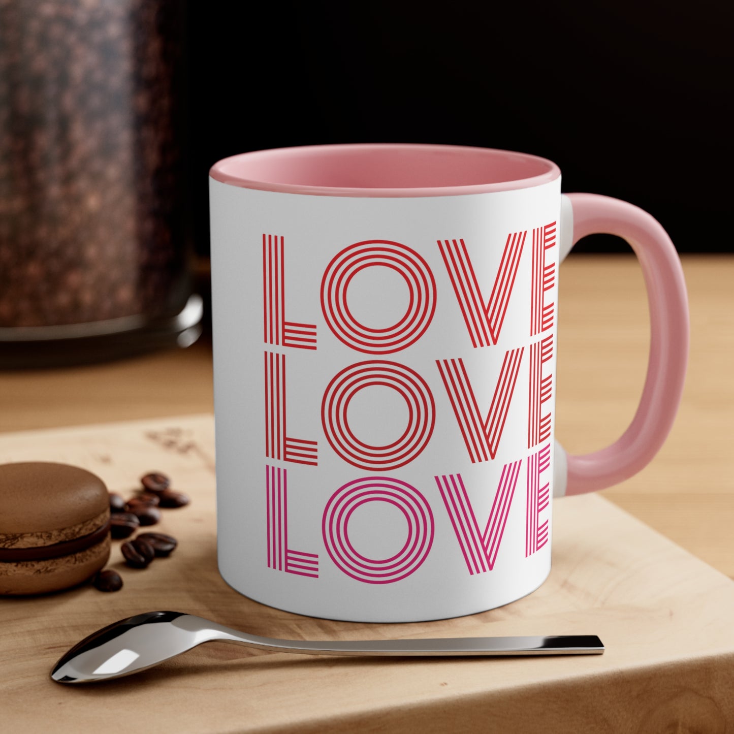 Love Love Love Accent Coffee Mug, 11oz