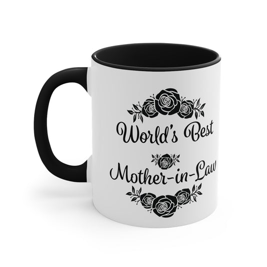 World's Best Mother-In-Law Accent Coffee Mug, 11oz