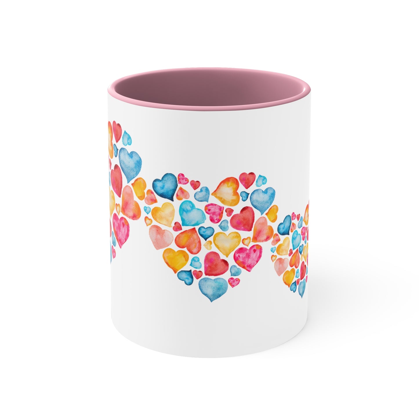 Valentine Hearts Accent Coffee Mug, 11oz