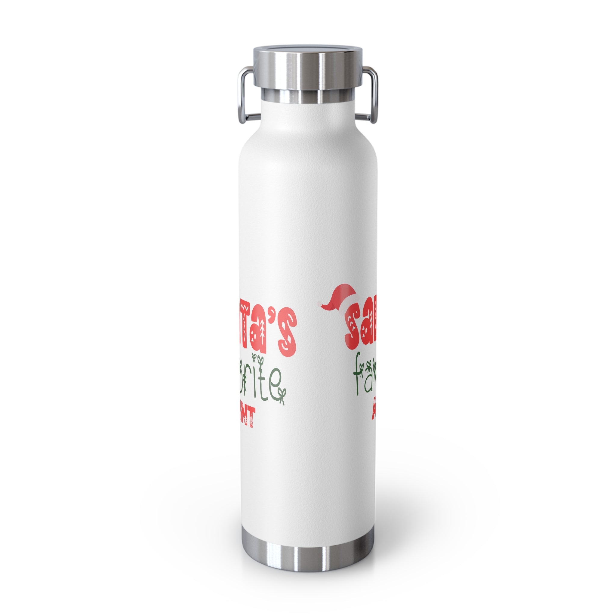 Santa's Favorite Aunt Copper Vacuum Insulated Bottle, 22oz