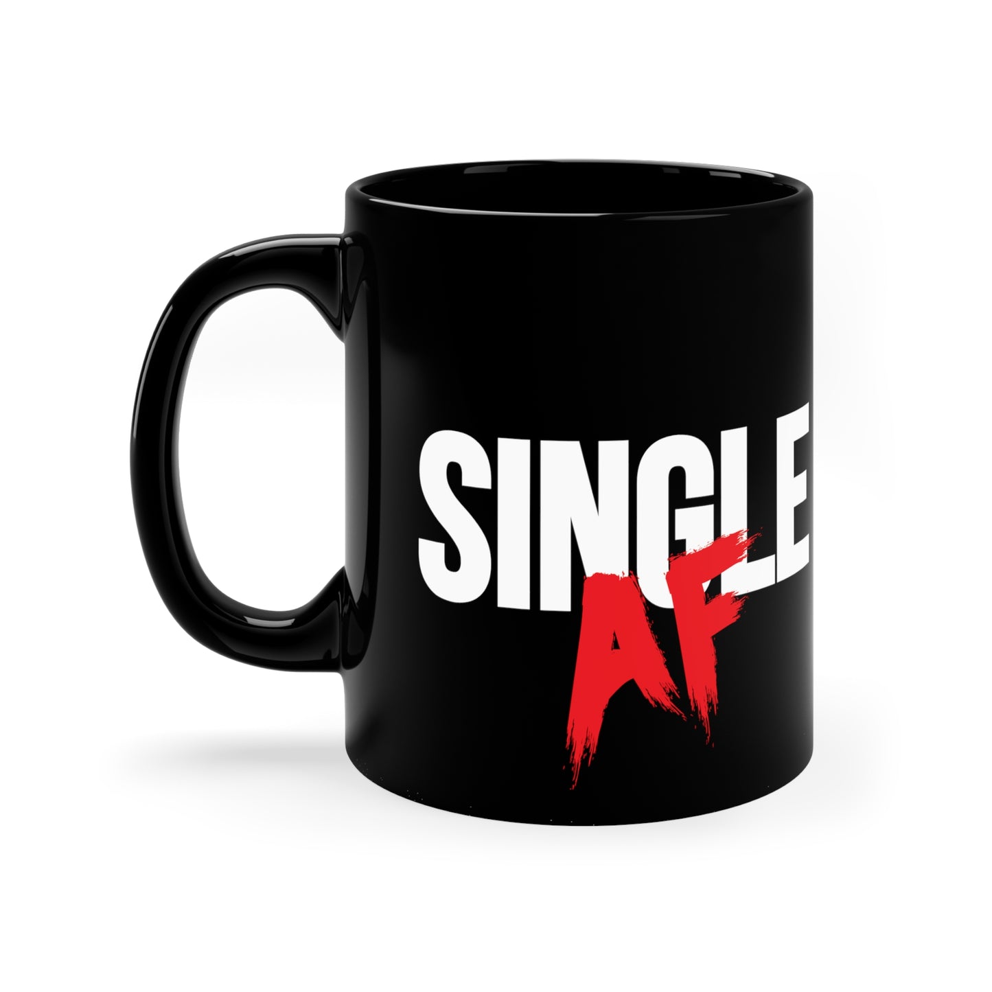 Single AF 11oz Black Mug