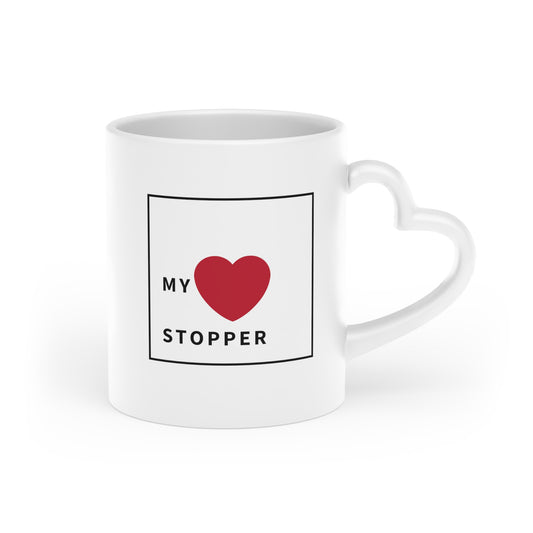 My Heart Stopper Heart-Shaped Mug