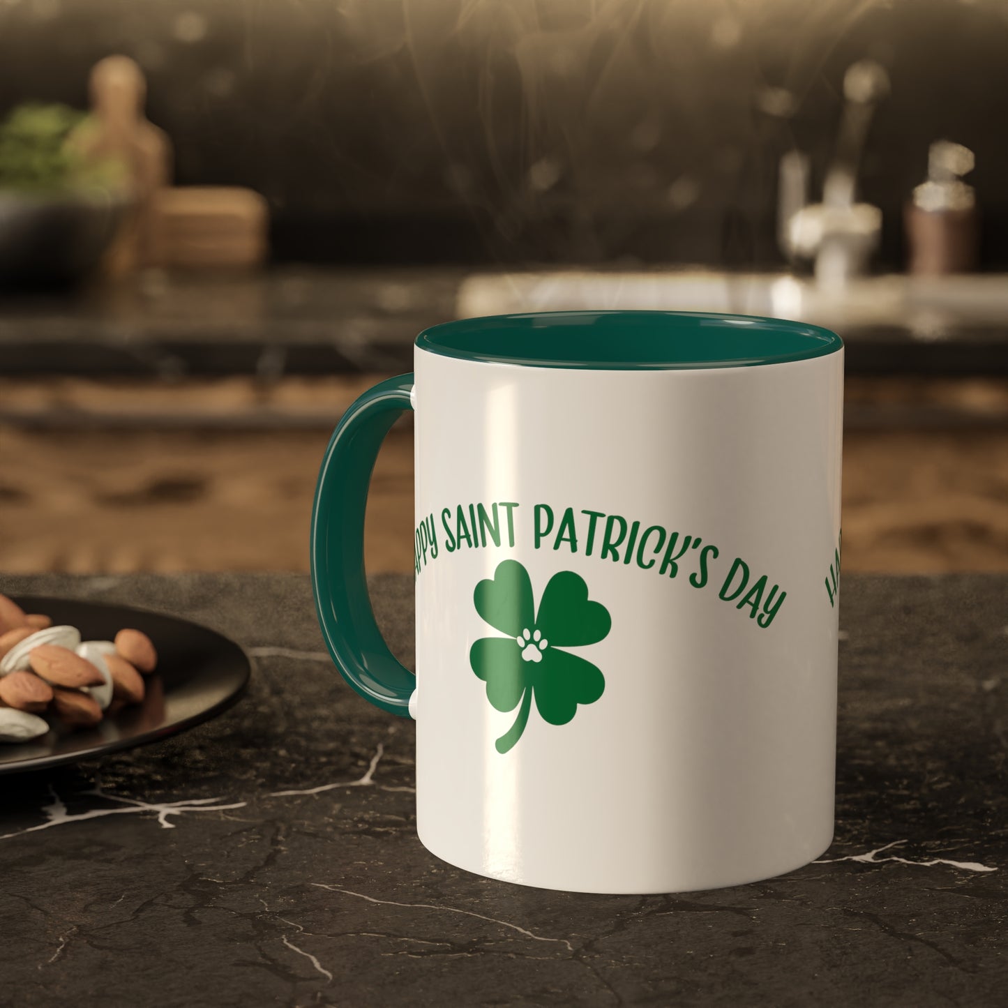 Happy St Patrick's Day Accent Mugs, 11oz