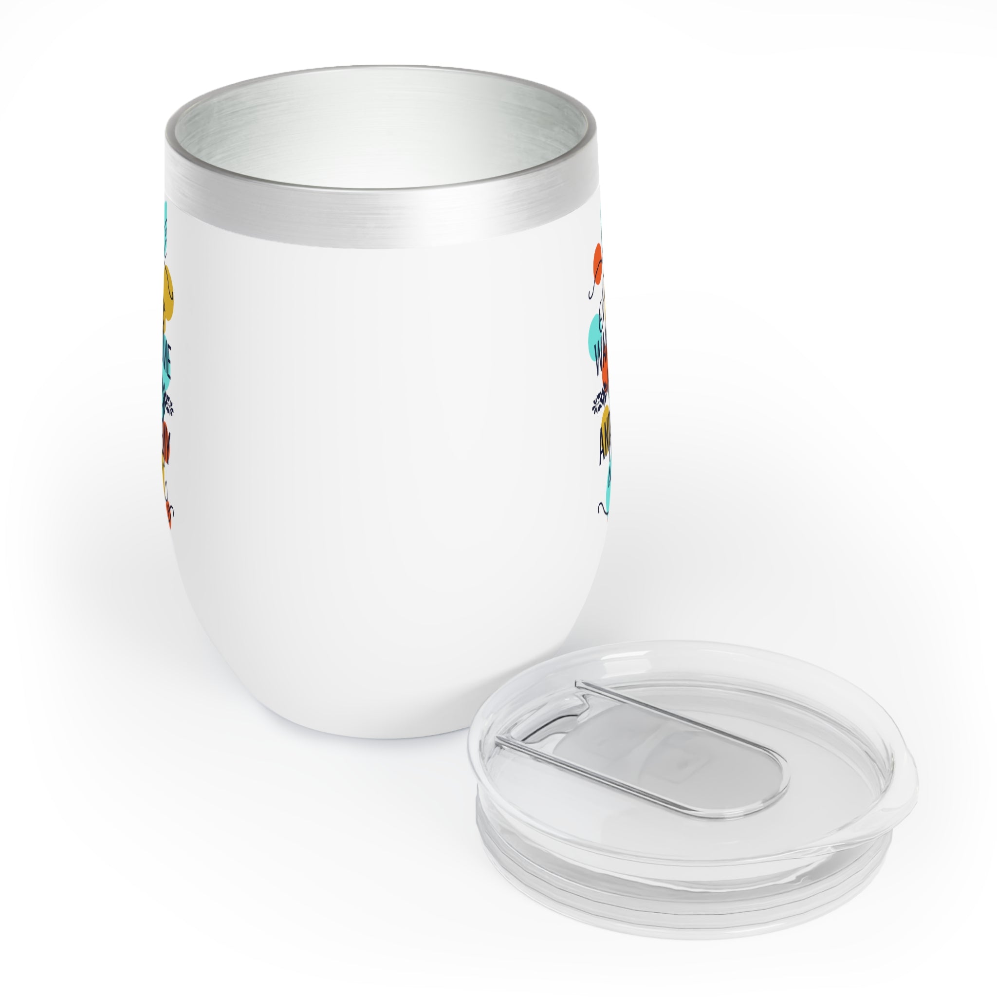 I Just Want Some Wine & Pet My Dog Chill Wine Tumbler