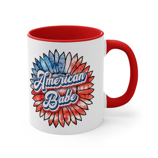 American Babe Accent Coffee Mug, 11oz