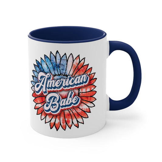 American Babe Accent Coffee Mug, 11oz