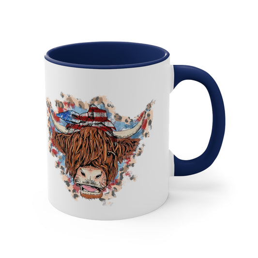American Cow Accent Coffee Mug, 11oz