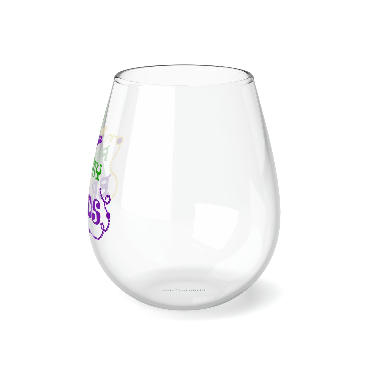 Pretty In Beads Stemless Wine Glass, 11.75oz