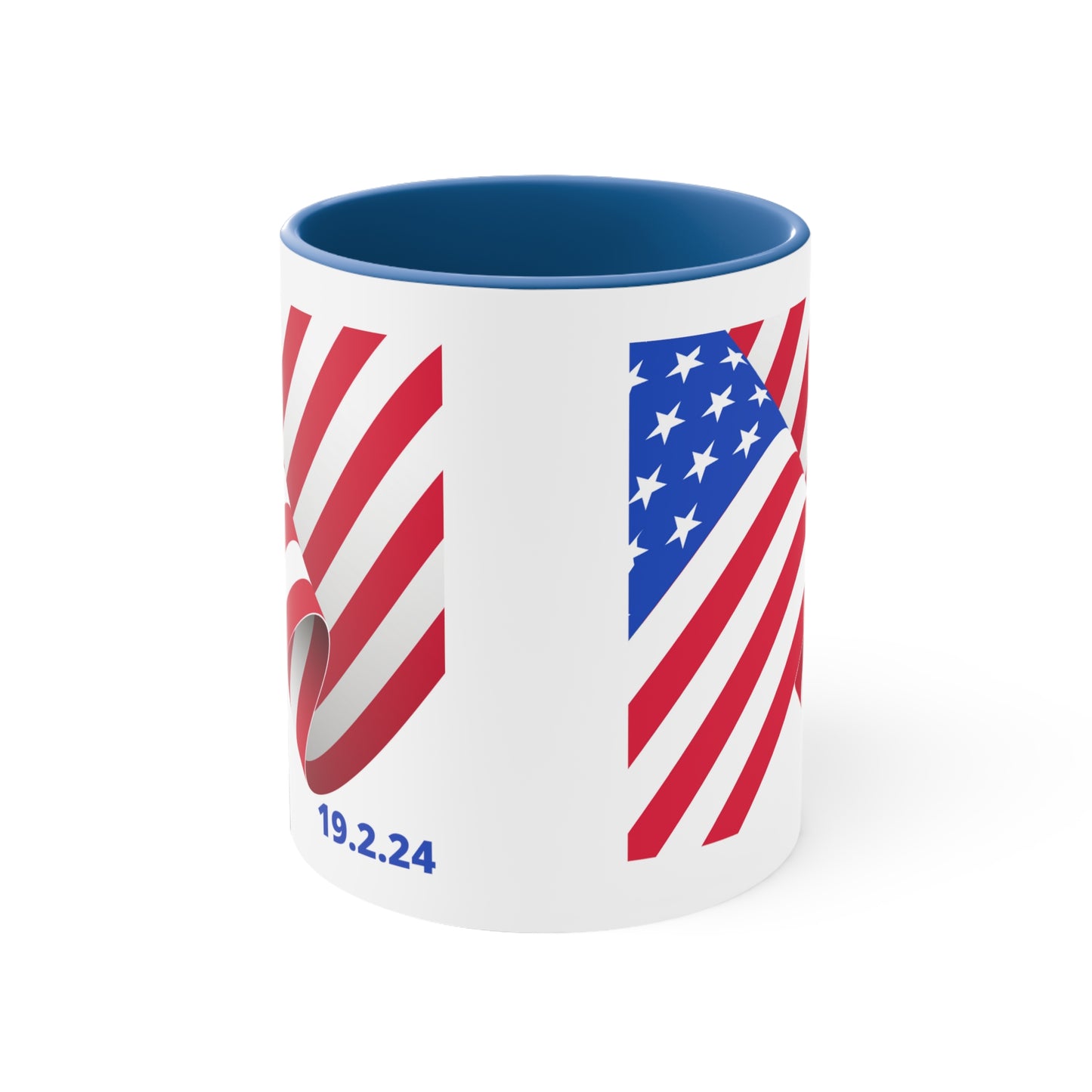 Happy President's Day 2024 Accent Coffee Mug, 11oz