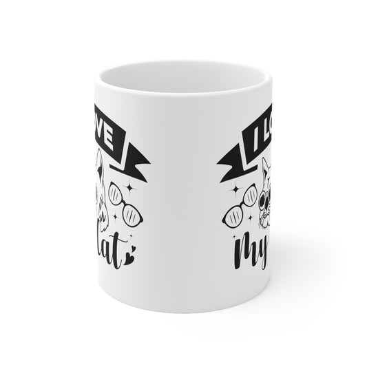 I Love My Cat Ceramic Mug 11oz