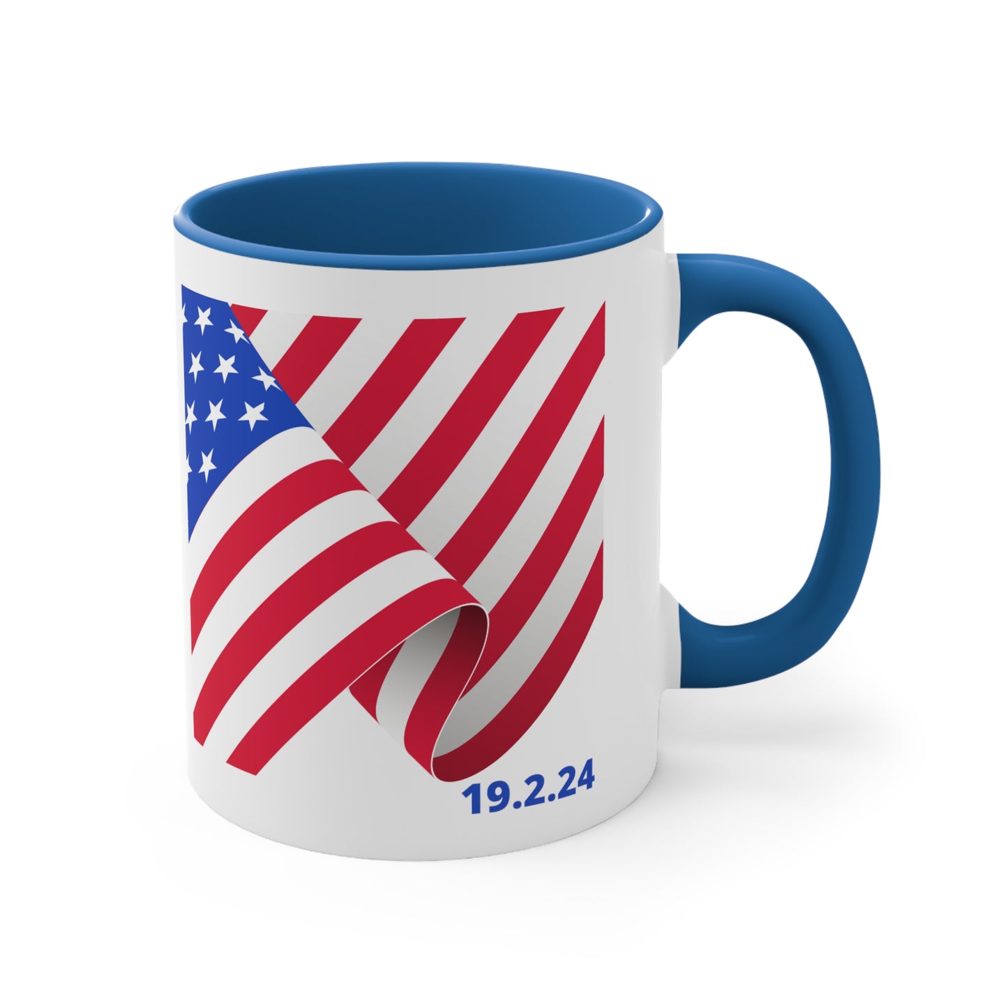 Happy President's Day 2024 Accent Coffee Mug, 11oz