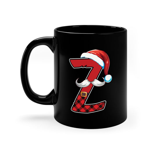 Z Santa Initial 11oz Black Mug