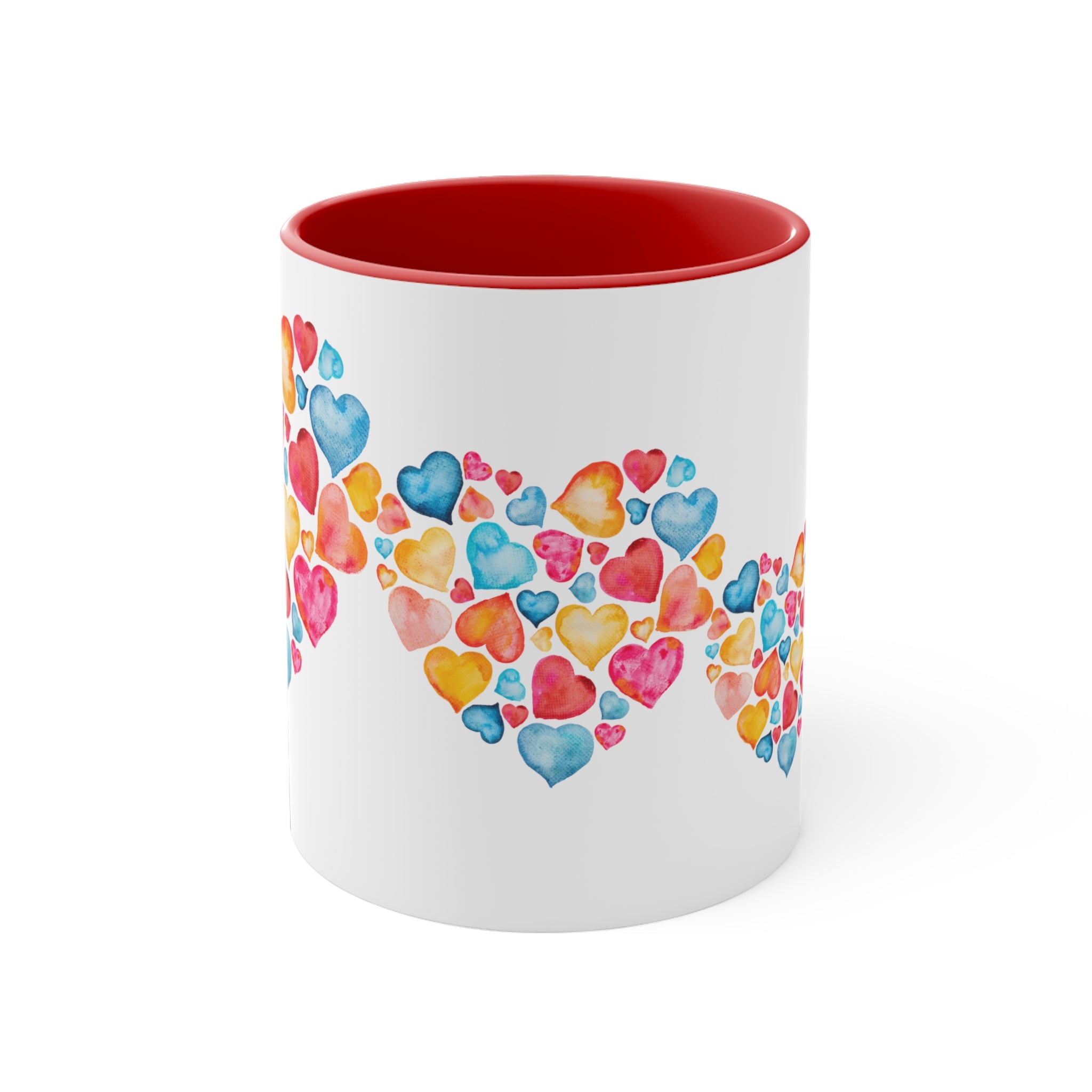 Valentine Hearts Accent Coffee Mug, 11oz