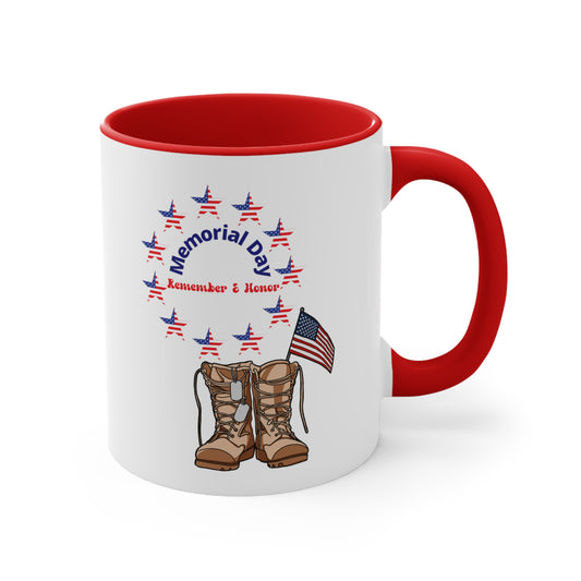 Memorial Day Accent Coffee Mug, 11oz