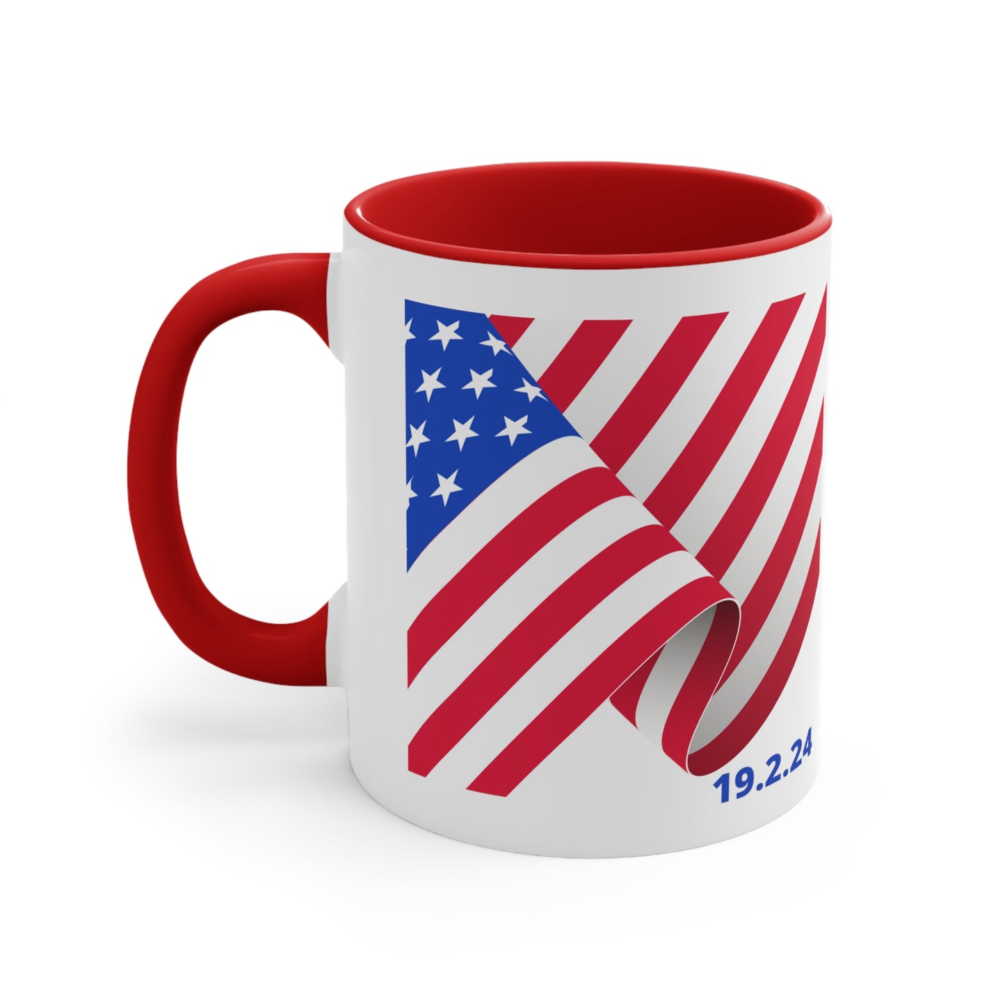 Happy President's Day 2024 Accent Coffee Mug, 11oz