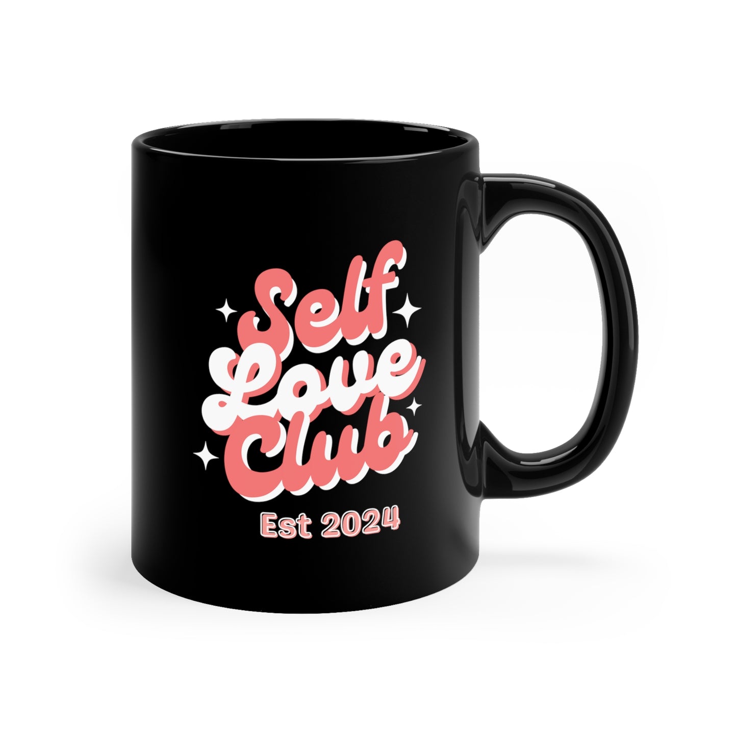 Self Love Club Est 2024 11oz Black Mug