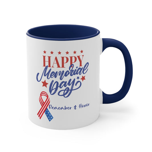 Memorial Day Accent Coffee Mug, 11oz