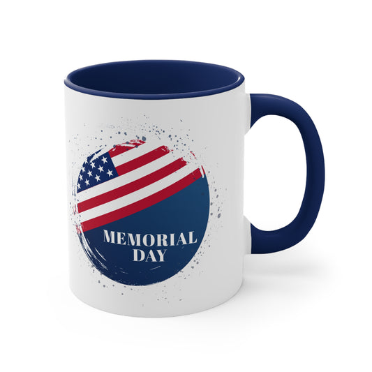 Memorial Day Accent Coffee Mug, 11oz