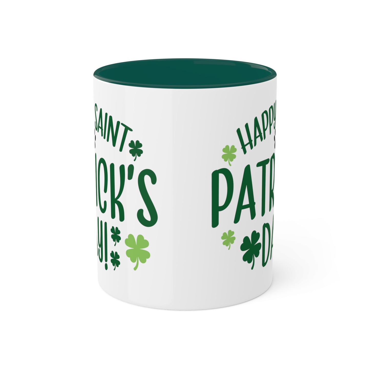 Happy St Patrick's Day Accent Mugs, 11oz