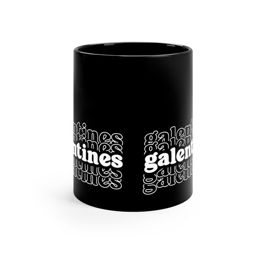 Galentines 11oz Black Mug
