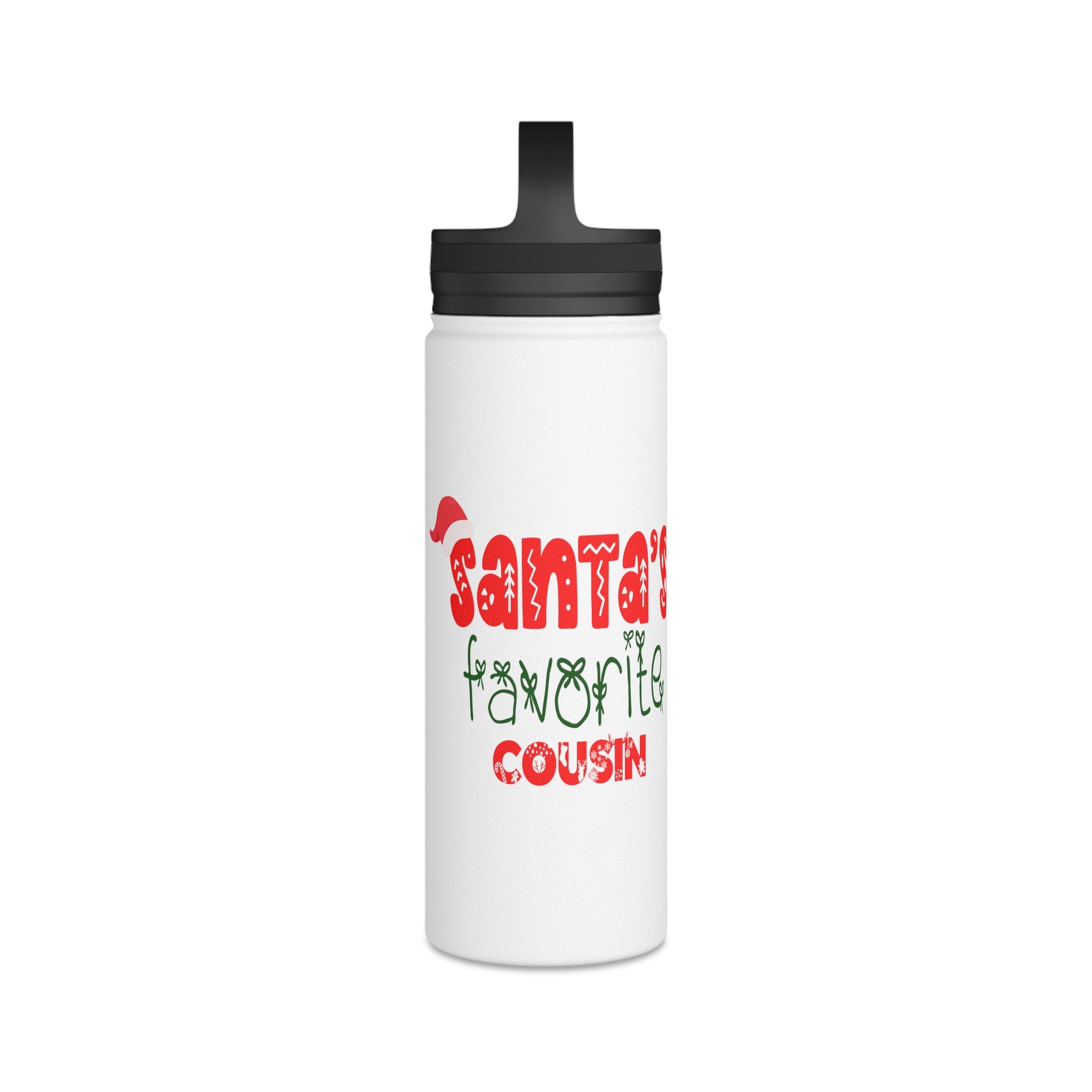 Santa's Favorite Cousin Stainless Steel Water Bottle