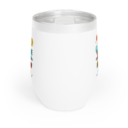 I Just Want Some Wine & Pet My Dog Chill Wine Tumbler