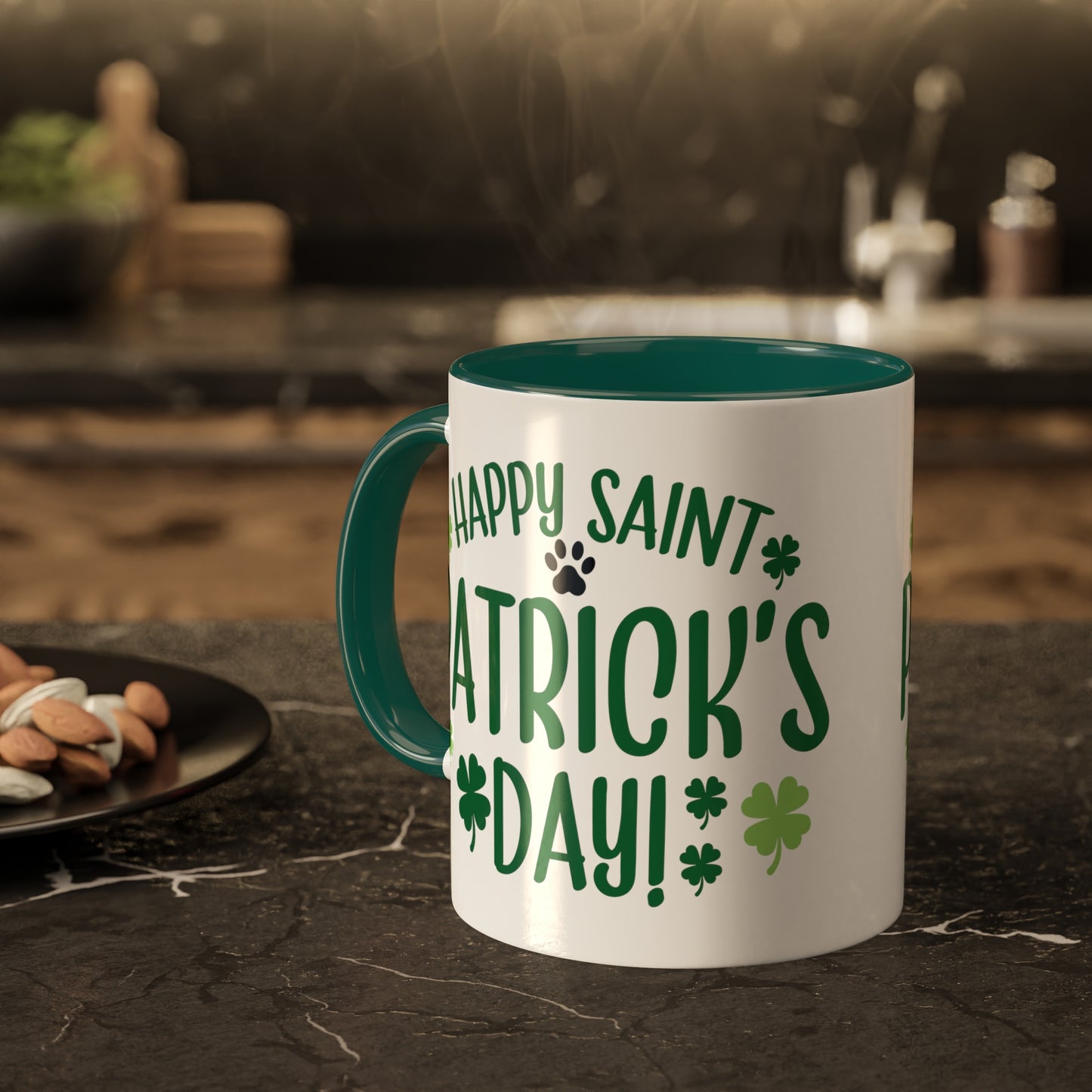 Happy St Patrick's Day Accent Mugs, 11oz