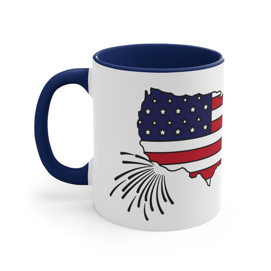 Happy President's Day 2024 Accent Coffee Mug, 11oz