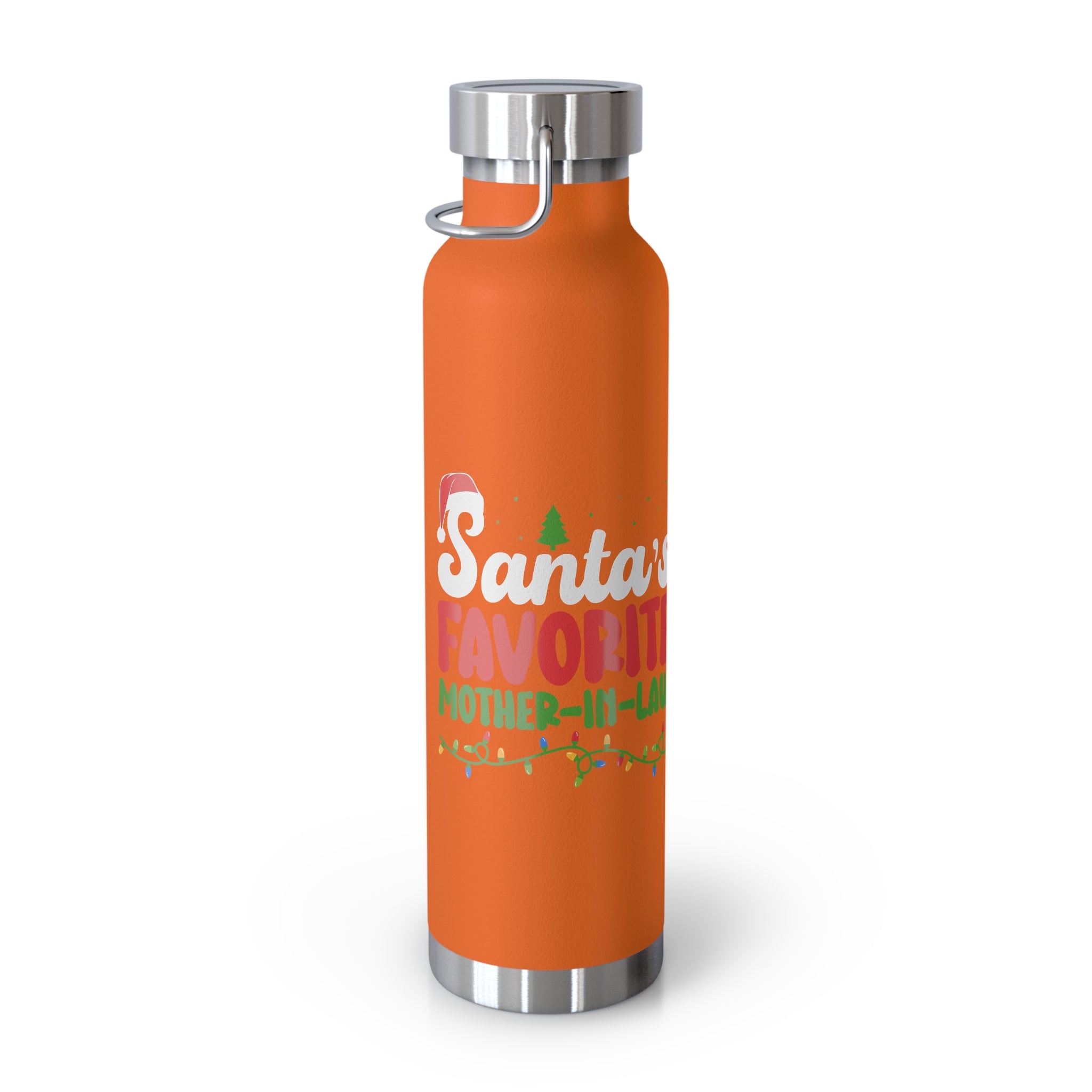 Santa's Favorite Mother-In-Law Copper Vacuum Insulated Bottle, 22oz