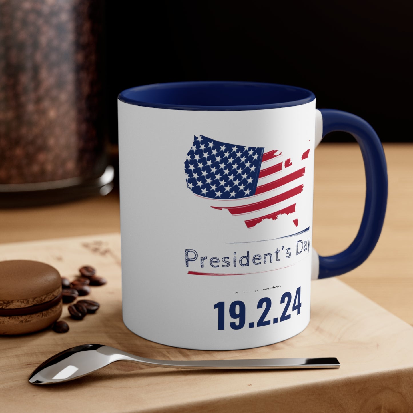 Happy President's Day 2024 Accent Coffee Mug, 11oz