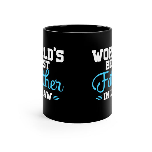World's Best Father-In-Law 11oz Black Mug