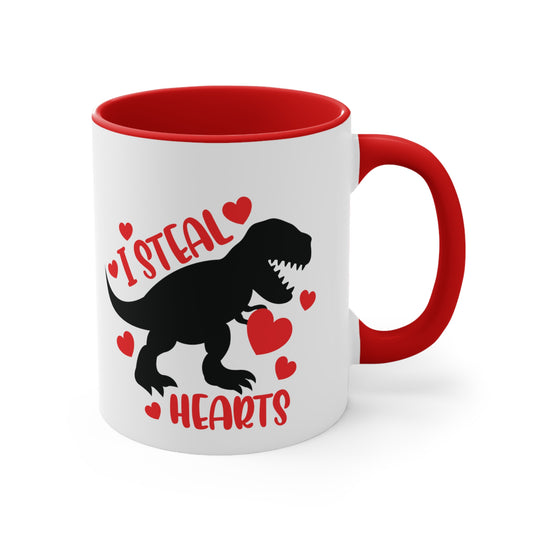 I Steal Hearts Accent Coffee Mug, 11oz