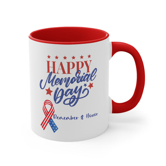 Memorial Day Accent Coffee Mug, 11oz