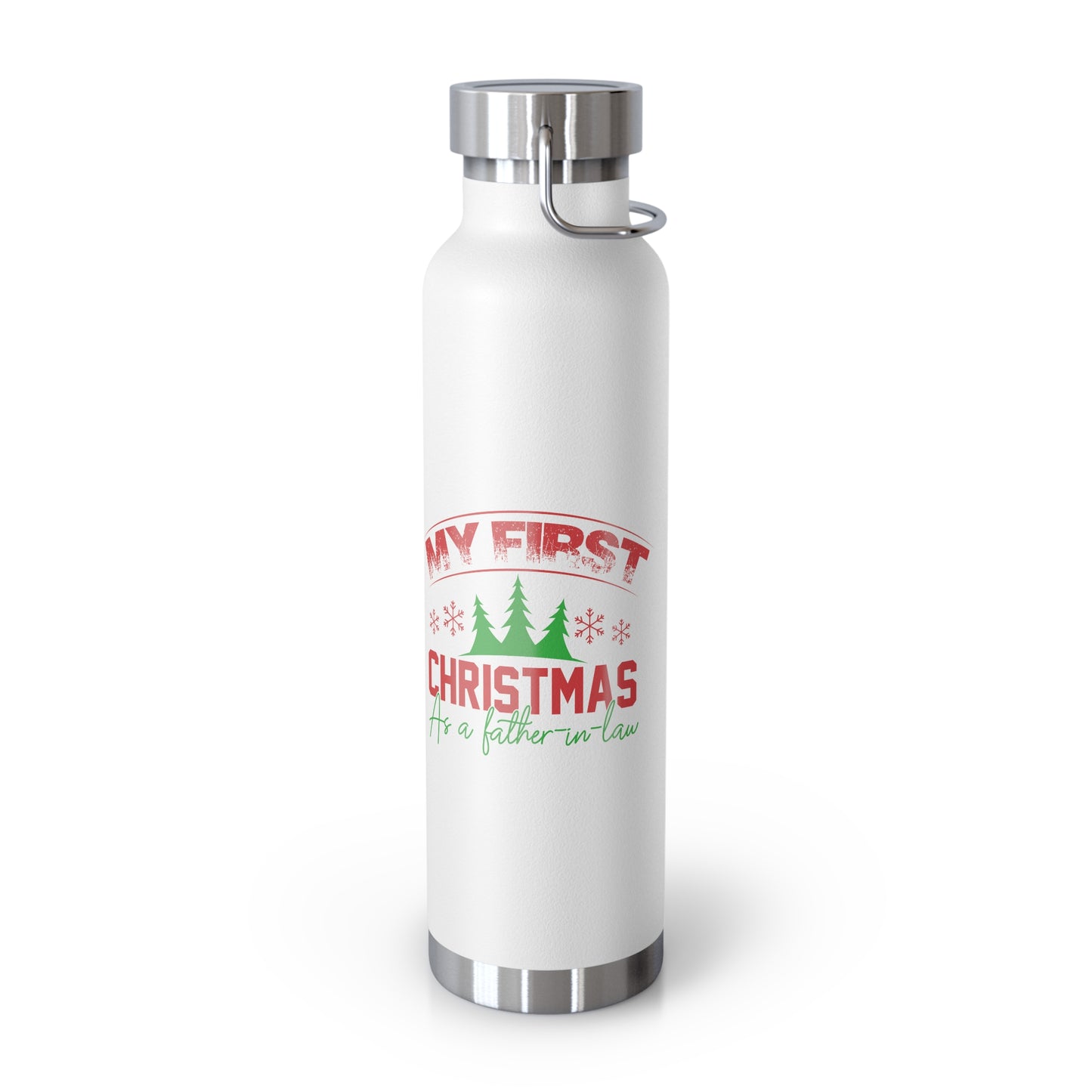 My First Christmas as a Father-In-Law Copper Vacuum Insulated Bottle, 22oz